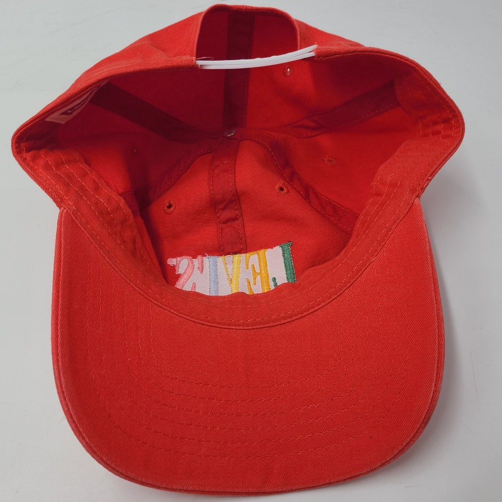 Levis Hat Snapback Red Multi-Color Embroidered Logo Casual Cotton Baseball Men - Picture 12 of 14